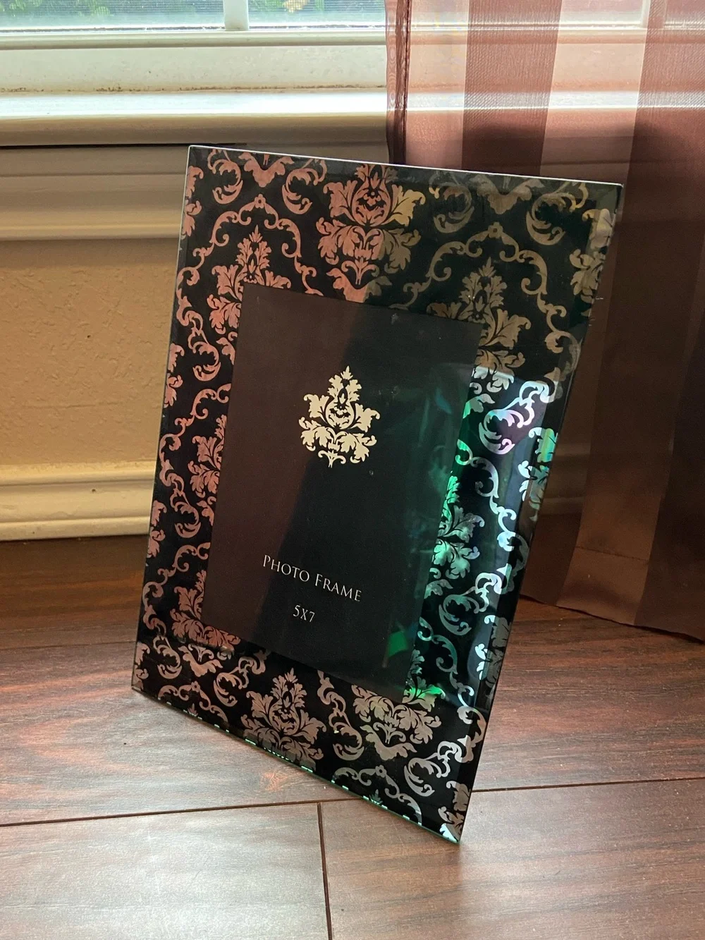 Black Decorative Damask Photo Frame - 5x7